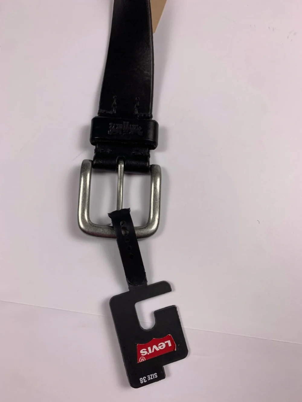 Levi’s 100% Full Grain Bovine Leather Belt Black Size 38 NWT Men’s